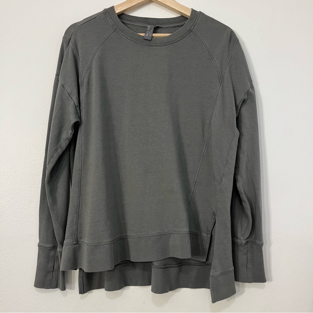 Sweaty Betty Organic Cotton After Class Sweatshirt Grey | Women’s Size Small